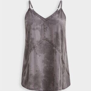 Torrid Gray Studded Swing Cami Tank Top Size 2